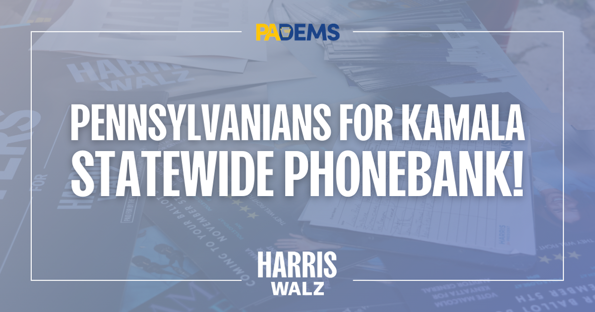 Pennsylvanians for Kamala Election Day Phonebank! · Swing Left